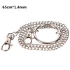 18/38/65cm Rock Punk  Long Metal Wallet Belt Chain Trousers Hipster Pant Jean Keychain Silver Ring Clip Keyring HipHop Jewelry