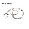 18/38/65cm Rock Punk  Long Metal Wallet Belt Chain Trousers Hipster Pant Jean Keychain Silver Ring Clip Keyring HipHop Jewelry