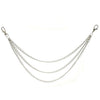 18/38/65cm Rock Punk  Long Metal Wallet Belt Chain Trousers Hipster Pant Jean Keychain Silver Ring Clip Keyring HipHop Jewelry